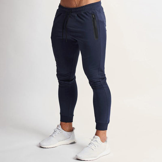 Herren Slim-Fit Jogginghose mit praktischen Reißverschlusstaschen