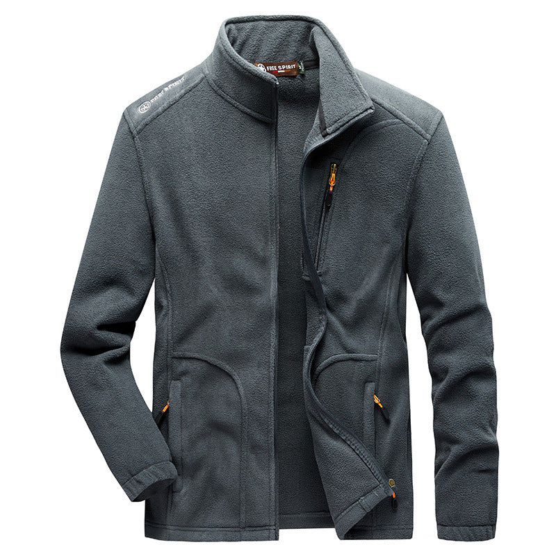 Herren Weiche Fleecejacke mit praktischen Taschen Shop Nory