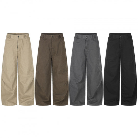 Damen Weite Culotte-Hose mit hohem Bund, elastischem Einsatz und Utility‑Nähten Shop Nory