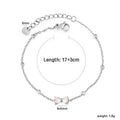 Damen Armband mit funkelnden Kristallen und zartem Kettendesign Shop Nory