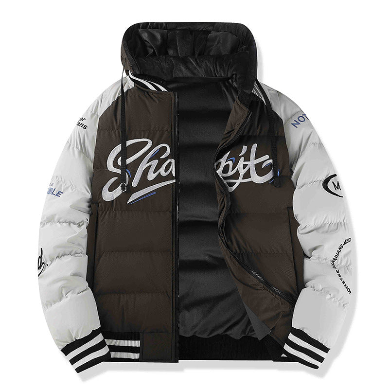 Herren Sportliche Steppjacke mit hohem Kragen und Reflektierenden Details Shop Nory