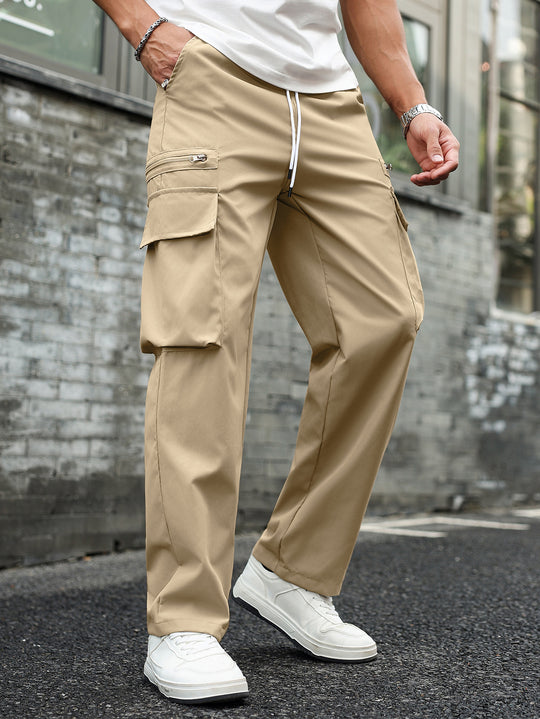 Herren Multifunktionale Cargo-Hose mit Taschen und elastischem Bund Shop Nory