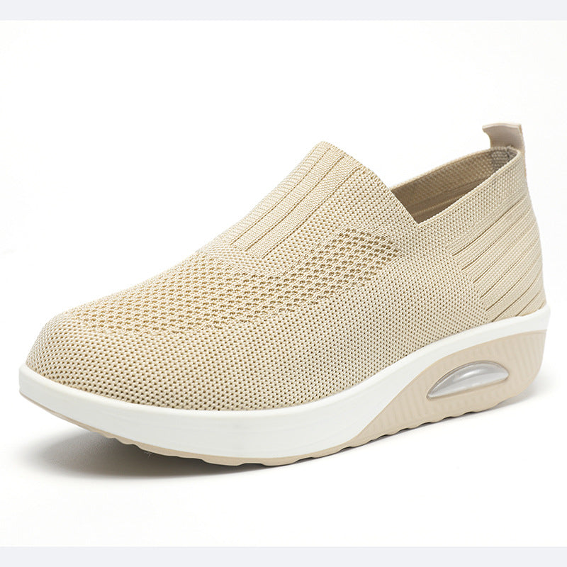 Damen Bequeme und luftige Slip-On Sneaker mit Dämpfungstechnologie