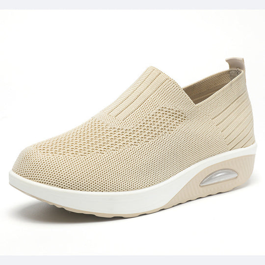Damen Bequeme und luftige Slip-On Sneaker mit Dämpfungstechnologie