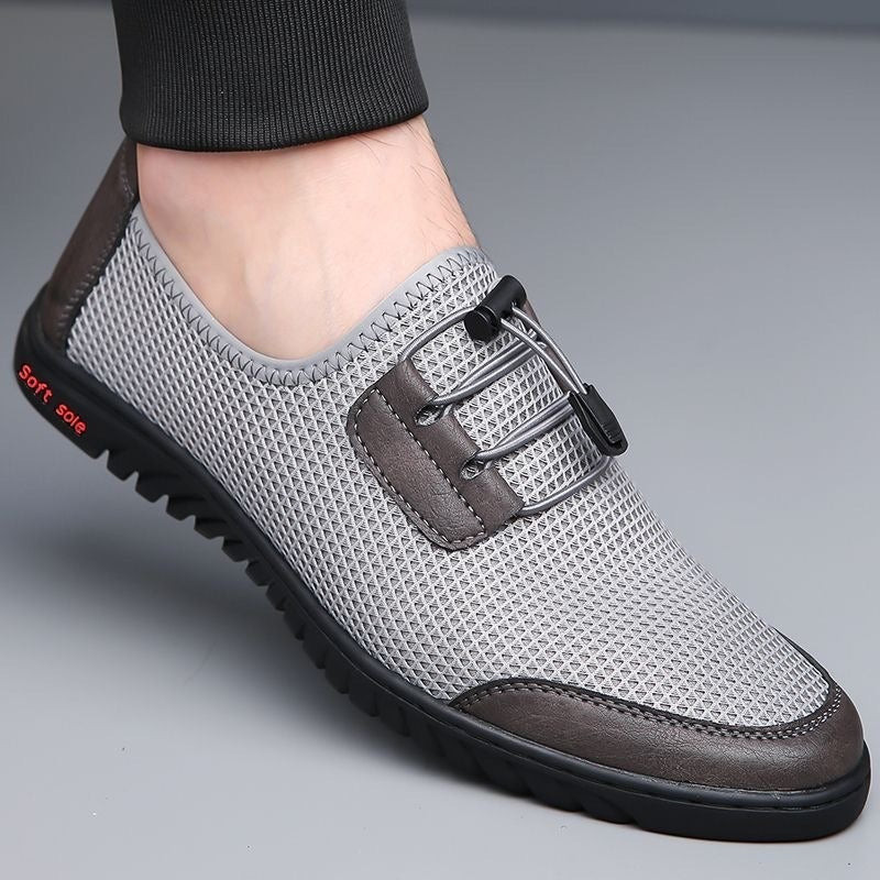 Herren Bequeme Mesh-Slipper mit elastischem Schnürsystem