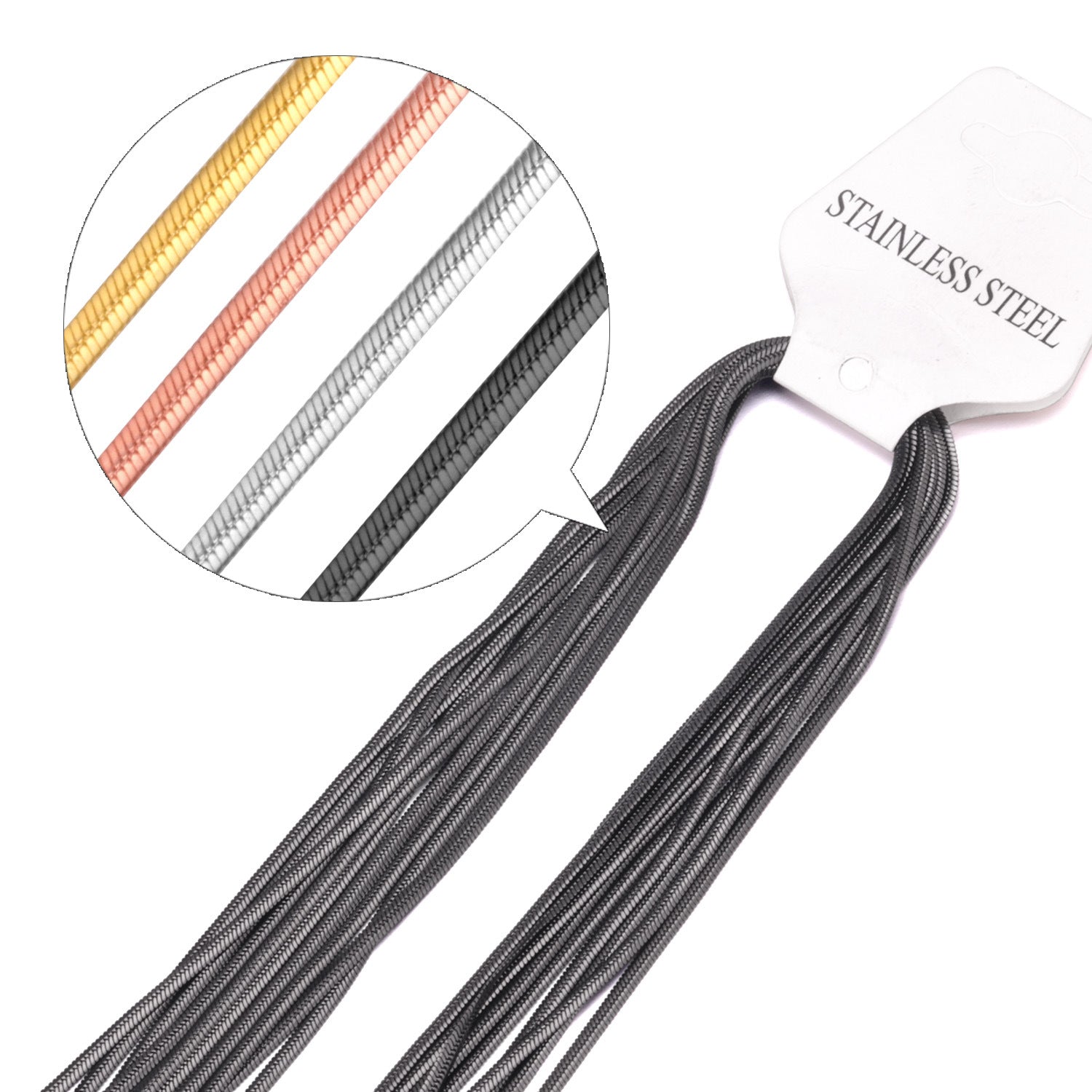 Damen Edelstahl Halskette mit elegantem Kettendesign und verstellbarem Verschluss Shop Nory