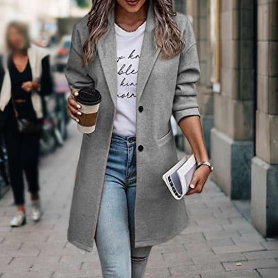 Damen eleganter Langblazer