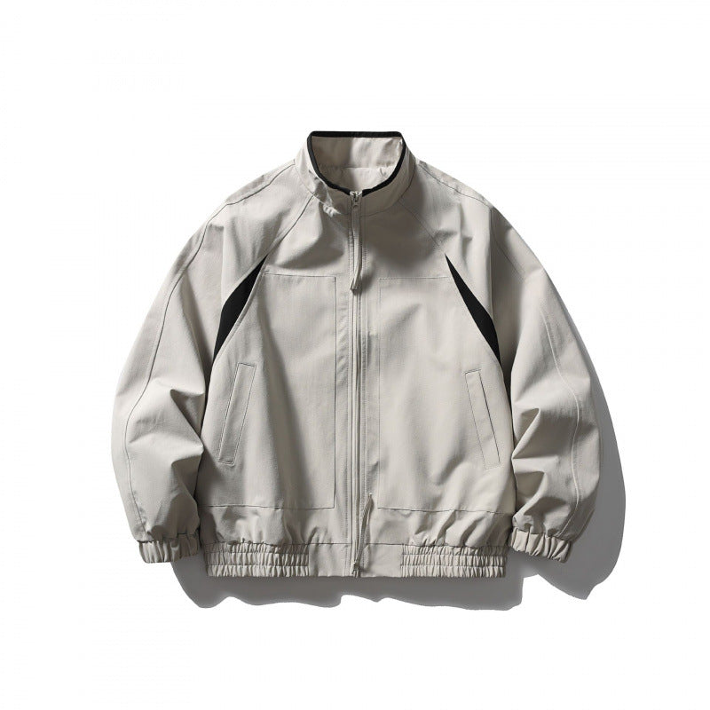 Unisex Boxy-Leichtblousonjacke im Tech-Cotton-Look mit Raglanärmeln, Reißverschluss und elastischem Saum Shop Nory