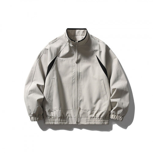 Unisex Boxy-Leichtblousonjacke im Tech-Cotton-Look mit Raglanärmeln, Reißverschluss und elastischem Saum Shop Nory