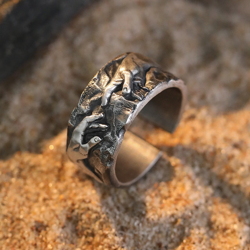 Damenring mit kunstvollem Handdesign Shop Nory