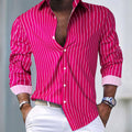 Herren Slim-Fit Hemd mit modernem Streifenmuster ShopNory