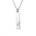 Damen eleganter Medaillon-Anhänger mit funkelndem Kristall und zeitloser Kette Shop Nory