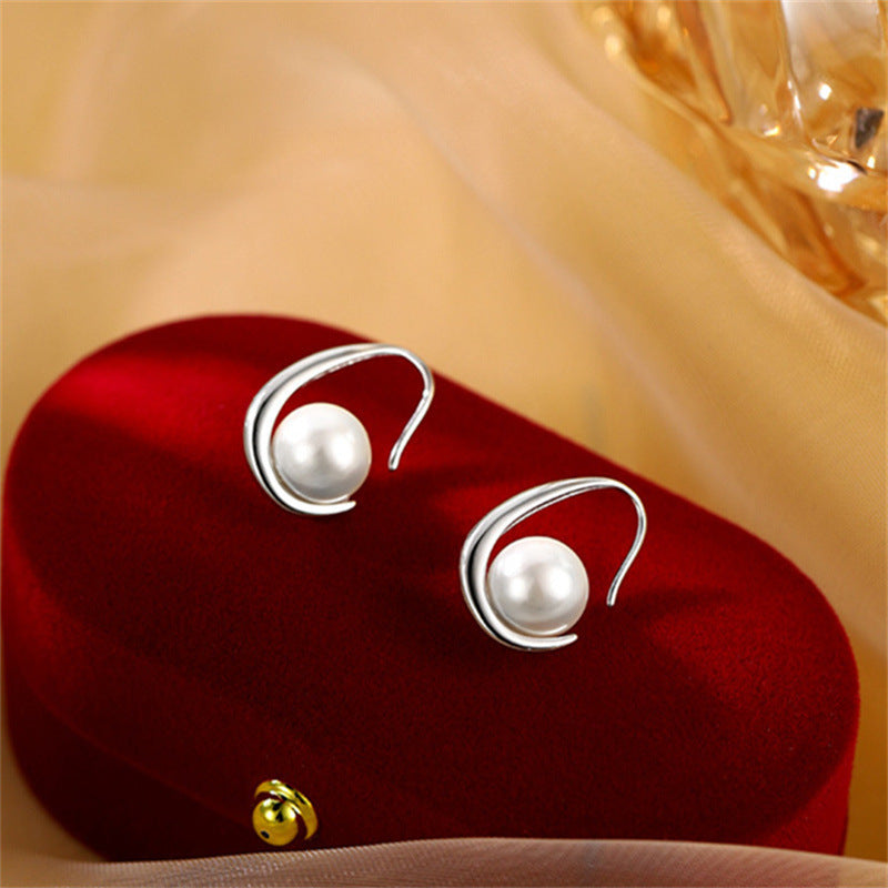 Damen Ohrringe mit elegantem Perlenmotiv und hochwertigem Silberdesign Shop Nory