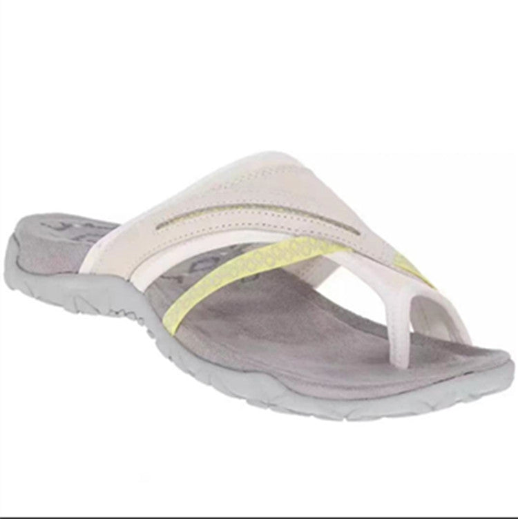 Damen Zehentrenner Sandalen mit anatomischer Fußbettung und rutschfester Sohle