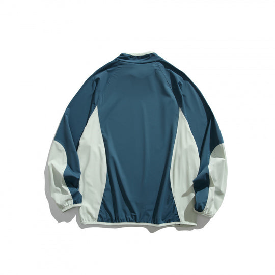 Unisex Weit geschnittenes winddichtes Funktions-Sweatshirt mit Kontrastpaneelen Shop Nory