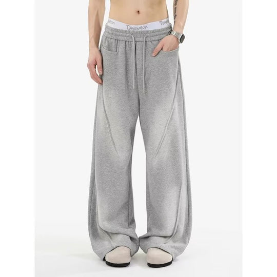Herren Extreme Oversize Jogginghose mit extra weitem Bein, Kordelzug und Eingrifftaschen Shop Nory