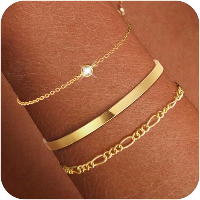 Damen Armreif und Kettenarmband Set Shop Nory