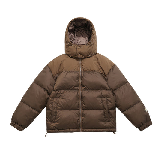 Herren Kurzboxy Steppjacke mit hoher Kapuze, Zugkordel und elastischen Ärmelbündchen Shop Nory