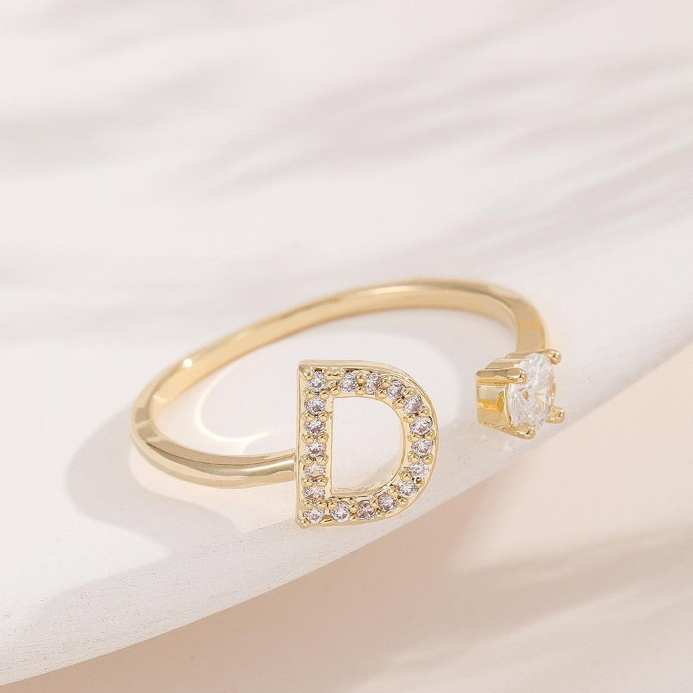 Damenring mit modernem Zirkonia-Design Shop Nory