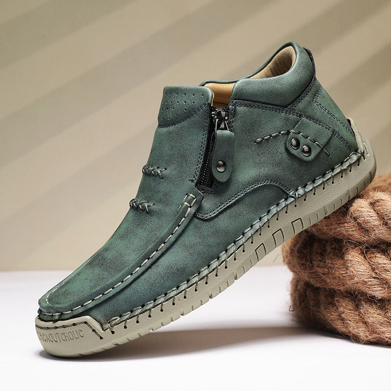 Herren Bequeme und modische Stiefeletten mit Reißverschluss