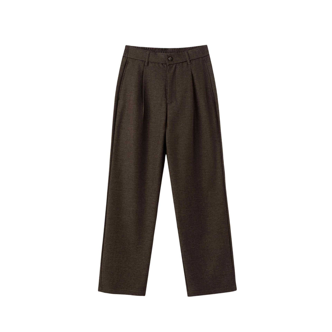 Damen Hochtaillierte weite Bundfaltenhose mit elastischem Rücken Shop Nory
