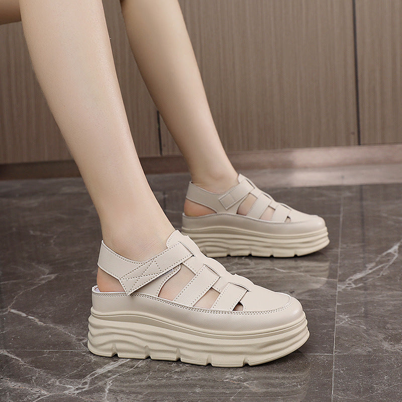 Damen luftige Plateau Sandalen Shopnory
