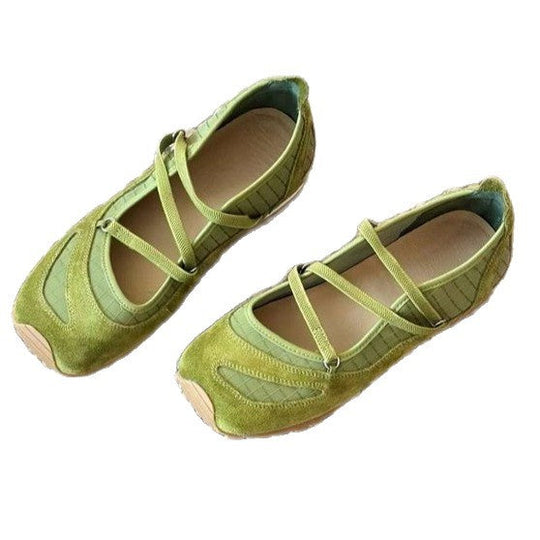 Damen Ballerinas mit flexibler Sohle und schickem Riemchendesign