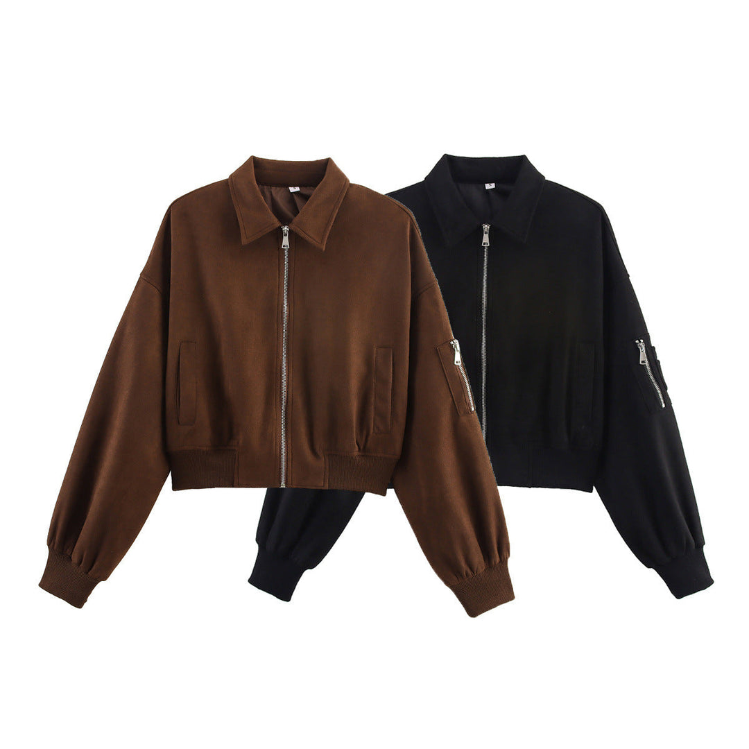 Damen cropped Bomberjacke
