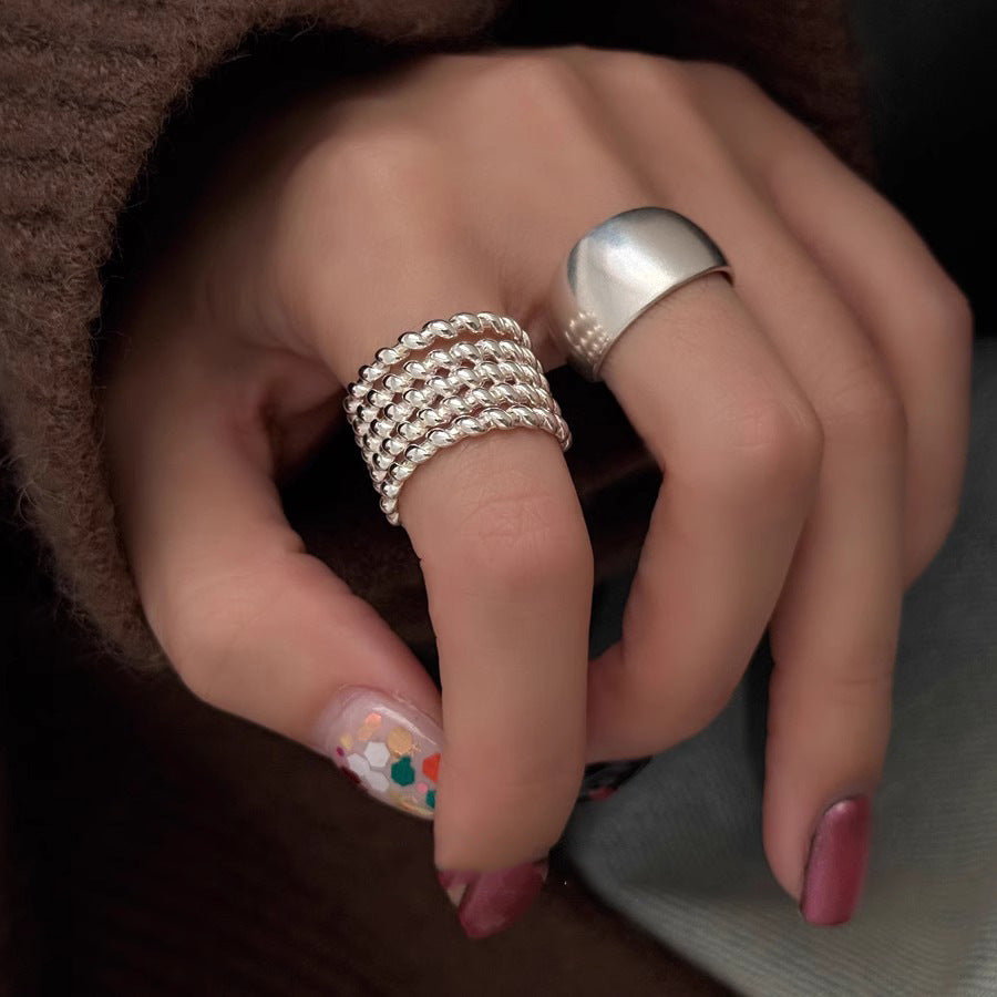 Damenring mit geflochtenem Design aus hochwertigem Edelstahl Shop Nory