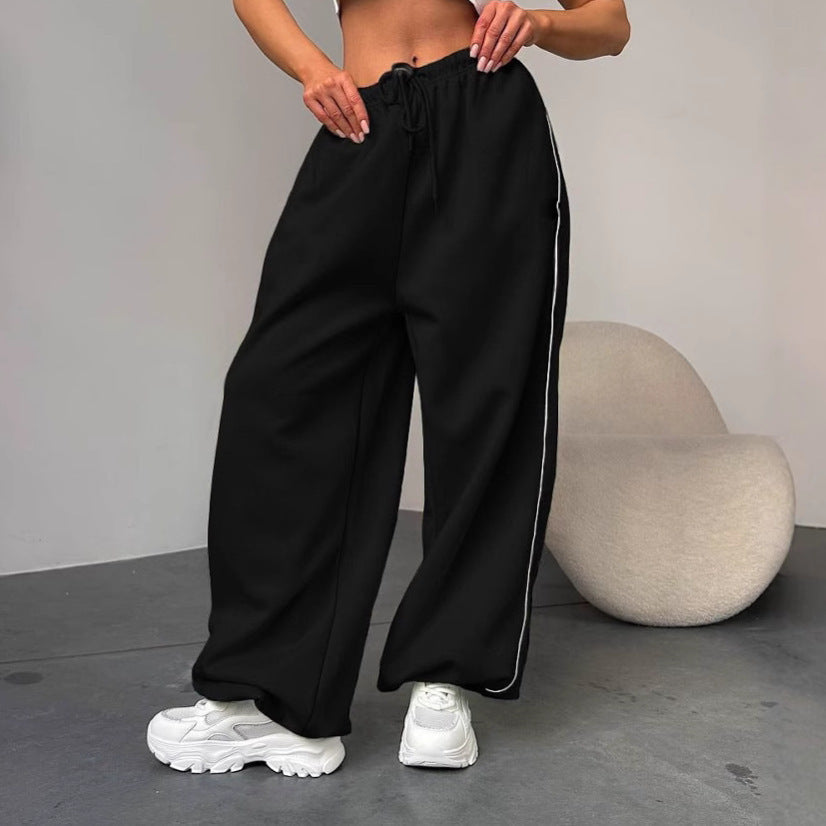 Damen Weite Sporthose mit elastischem Bund
