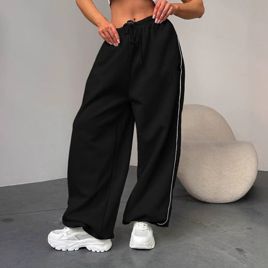 Damen Weite Sporthose mit elastischem Bund