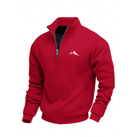 Herren Sweatshirt mit kurzem Reißverschluss Shop Nory