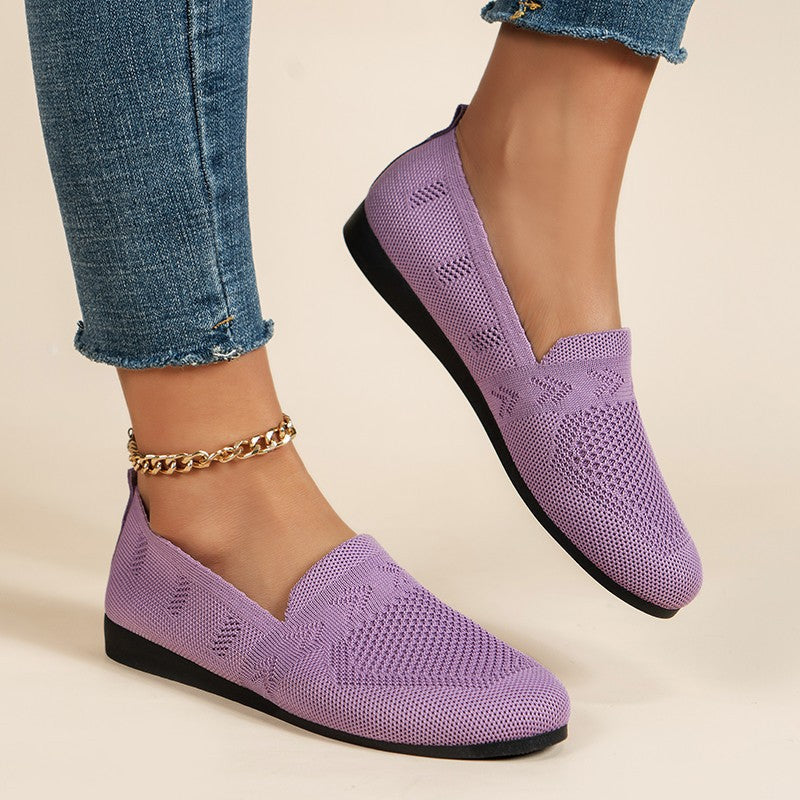 Damen Atmungsaktive und flexible Slip-On Schuhe