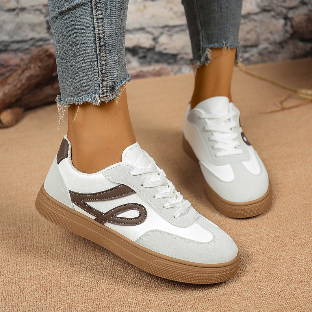 Damen Sneakers mit sportlichem Design und gepolsterter Sohle