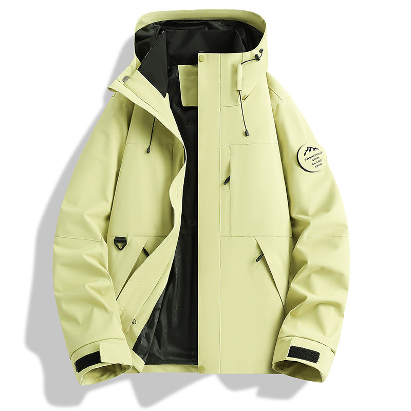 Herren Wasser- und Winddichte Softshell-Outdoorjacke mit verstellbarer Kapuze Shop Nory