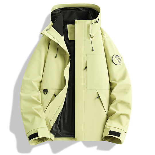 Herren Wasser- und Winddichte Softshell-Outdoorjacke mit verstellbarer Kapuze Shop Nory
