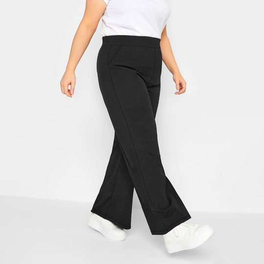 Damen Hochtaillierte Relax-Culottehose mit weitem Bein und seitlichen Eingrifftaschen Shopy Nory