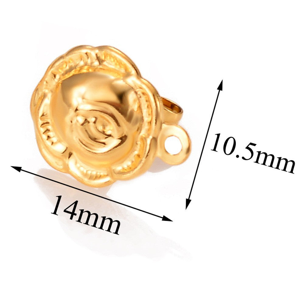 Damen Ohrstecker mit rosenelegantem Design Shop Nory