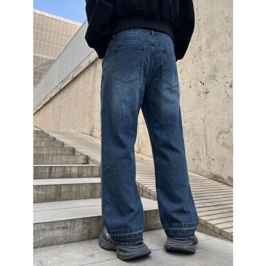 Herren Lässige Weit geschnittene Jeans Shop Nory