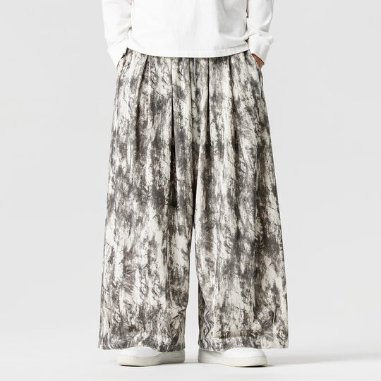 Herren Weite Cord-Loungehose mit Kellerfalten, elastischem Bund und Ballonbeinschnitt Shop Nory