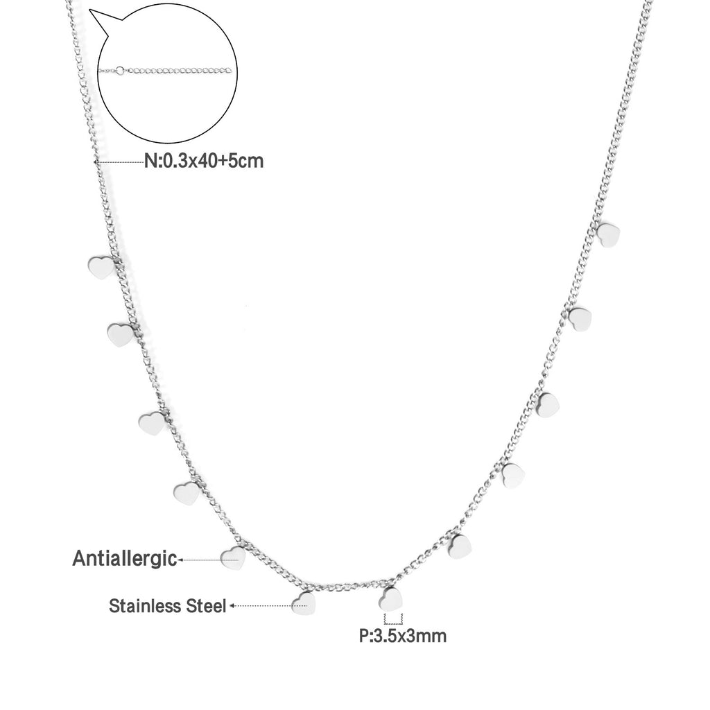 Damen elegante Goldplattierte Halskette mit geometrischen Anhängern Shop Nory