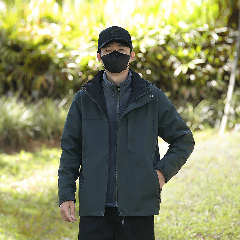 Unisex Wetterfeste Trekking-Softshelljacke mit hohem Kragen und leichter Thermofütterung Shop Nory
