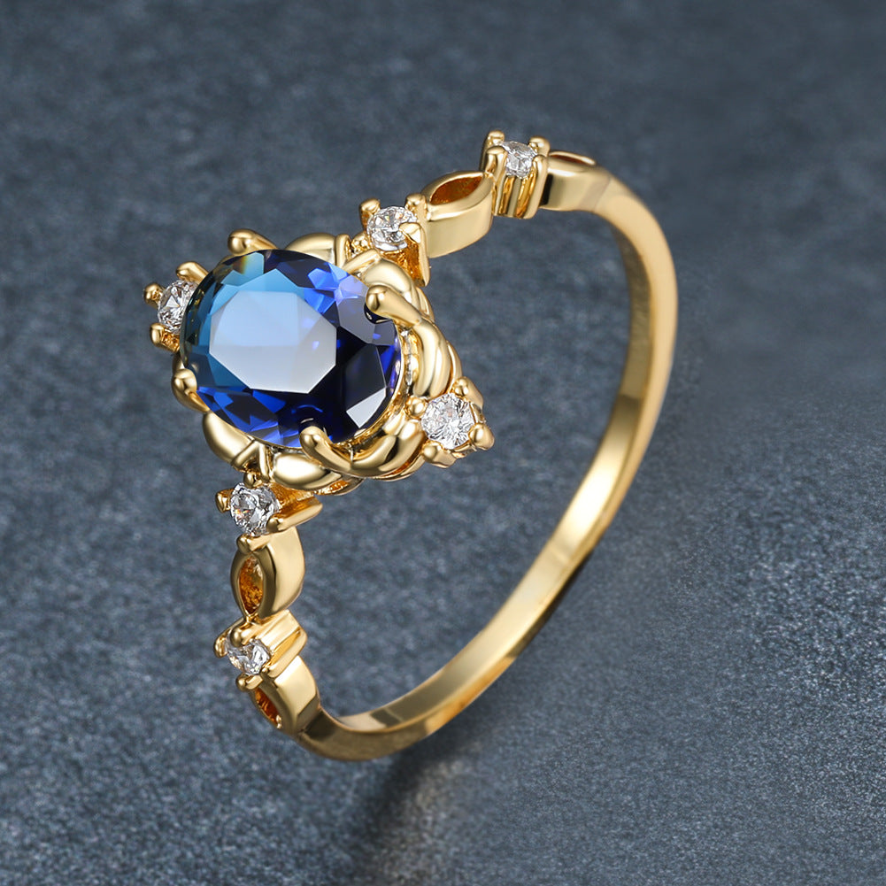 Damen Ring mit exquisitem Zirkonia-Einsatz und eleganter Fassung Shop Nory