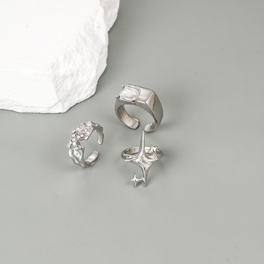 Damen Ring-Set mit modernen und kreativen Designelementen Shop Nory