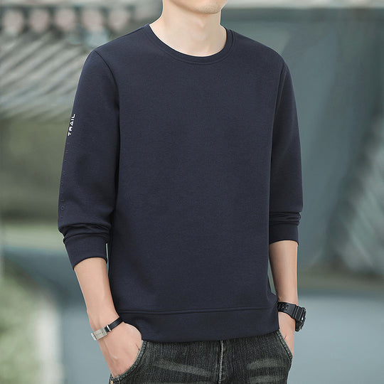 Herren Rundhals-Sweatshirt mit angerauter Innenseite und schmalem Saum Shop Nory