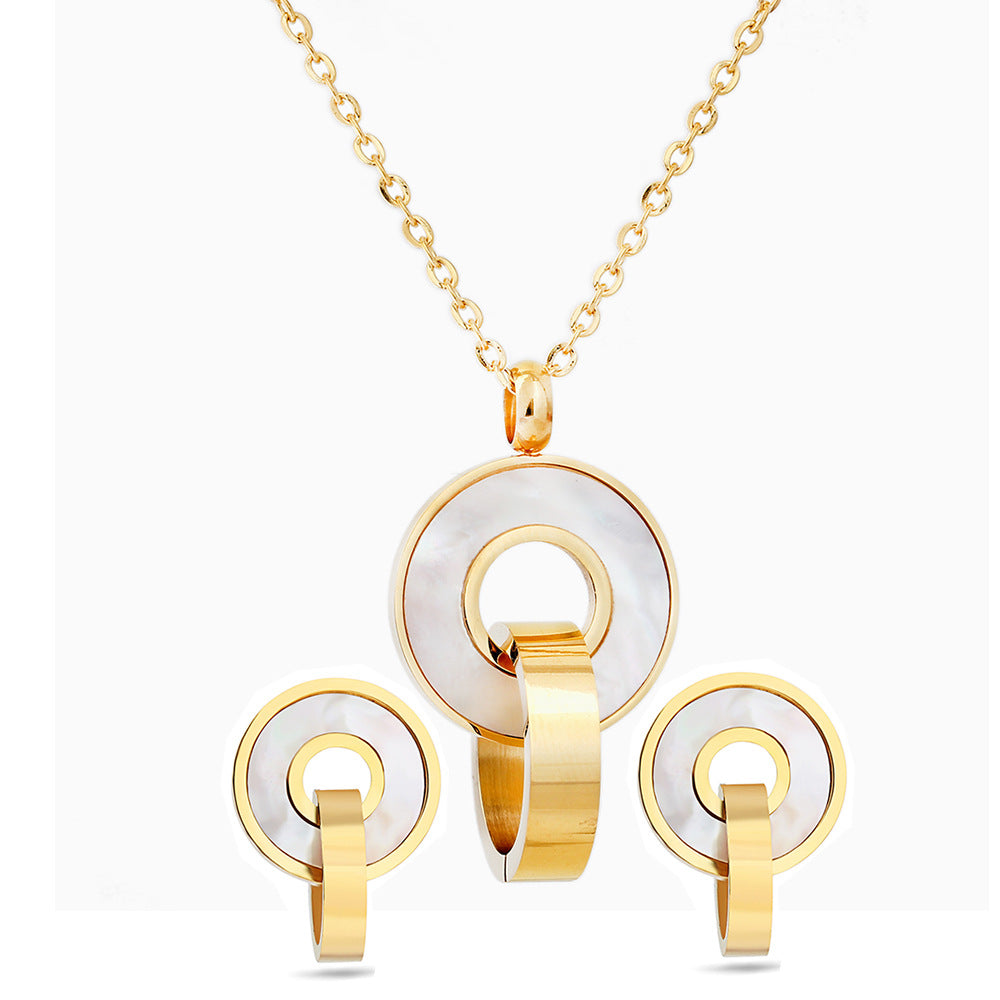 Damen Schmuckset mit elegante Kette und passenden Ohrringen Shop Nory