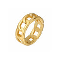 Damen Designerring mit innovativem Kettenmuster Shop Nory