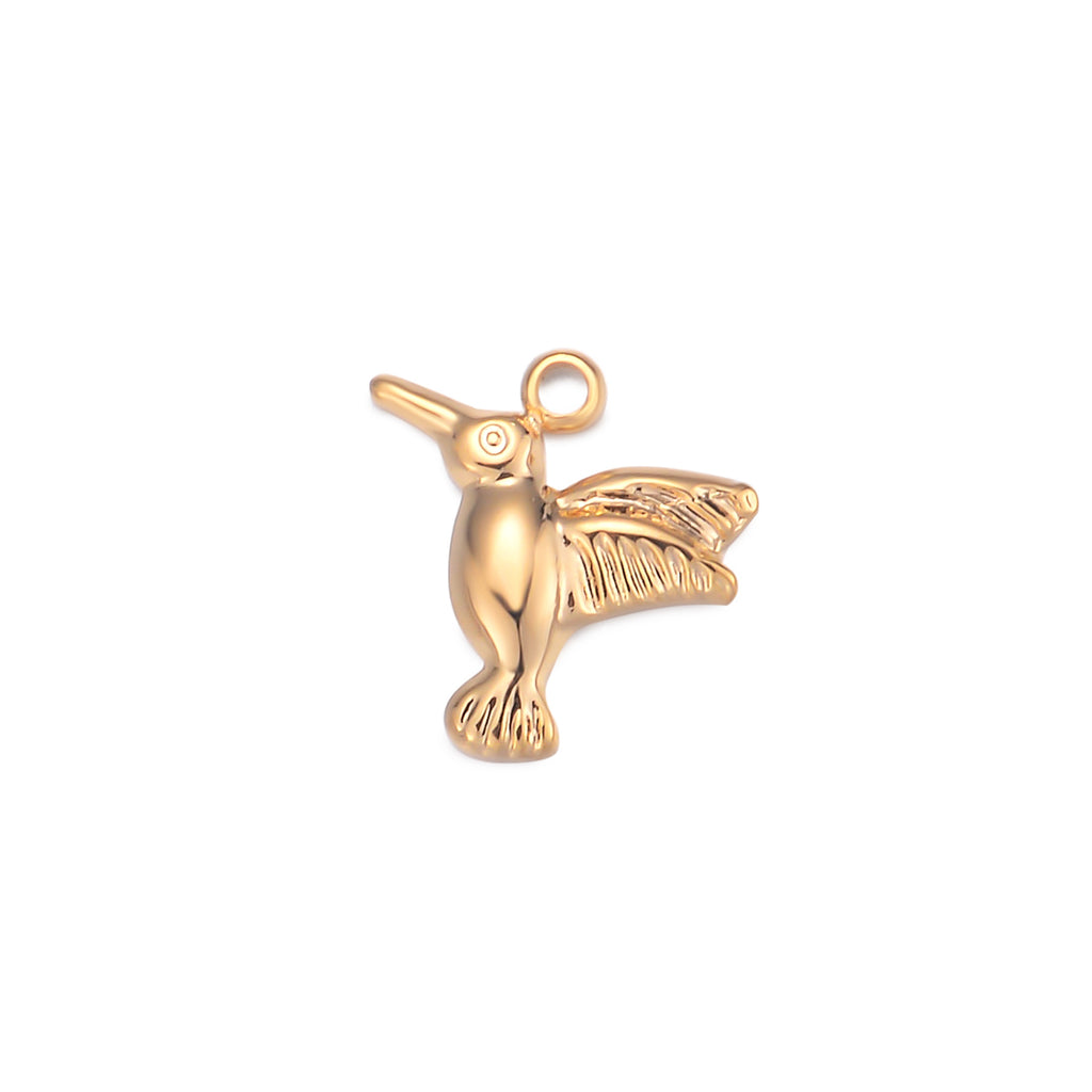 Damen detailreicher Kolibri-Anhänger aus hochwertigem Metall Shop Nory