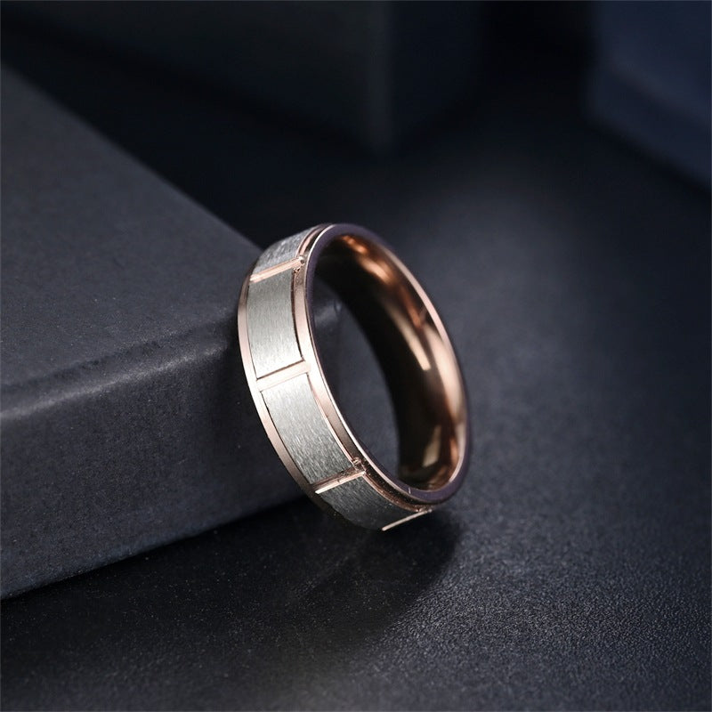 Herren Ring mit modernem, zweifarbigen Oberflächenfinish Shop Nory