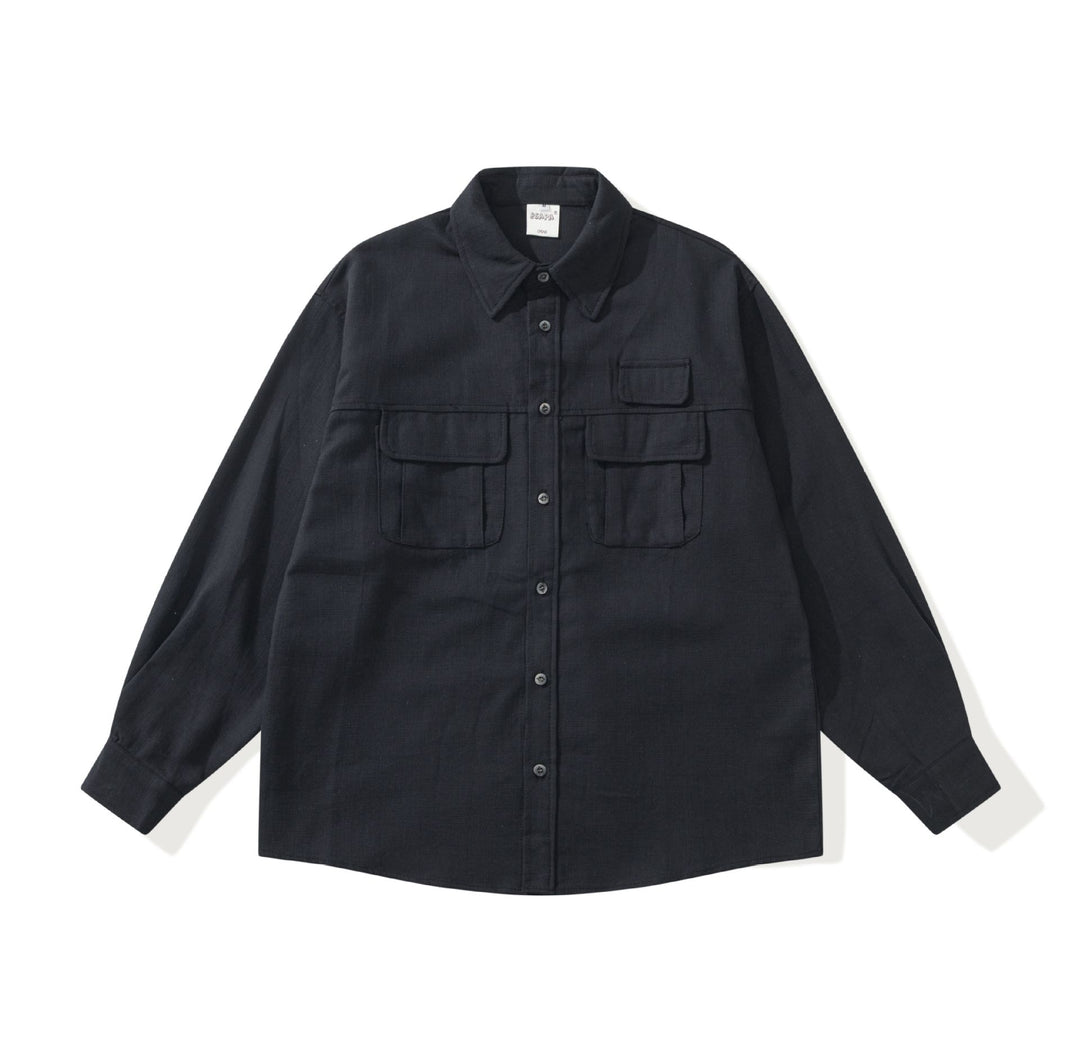 Herren Utility-Overshirt mit großen Pattentaschen und Boxy-Schnitt Shop Nory